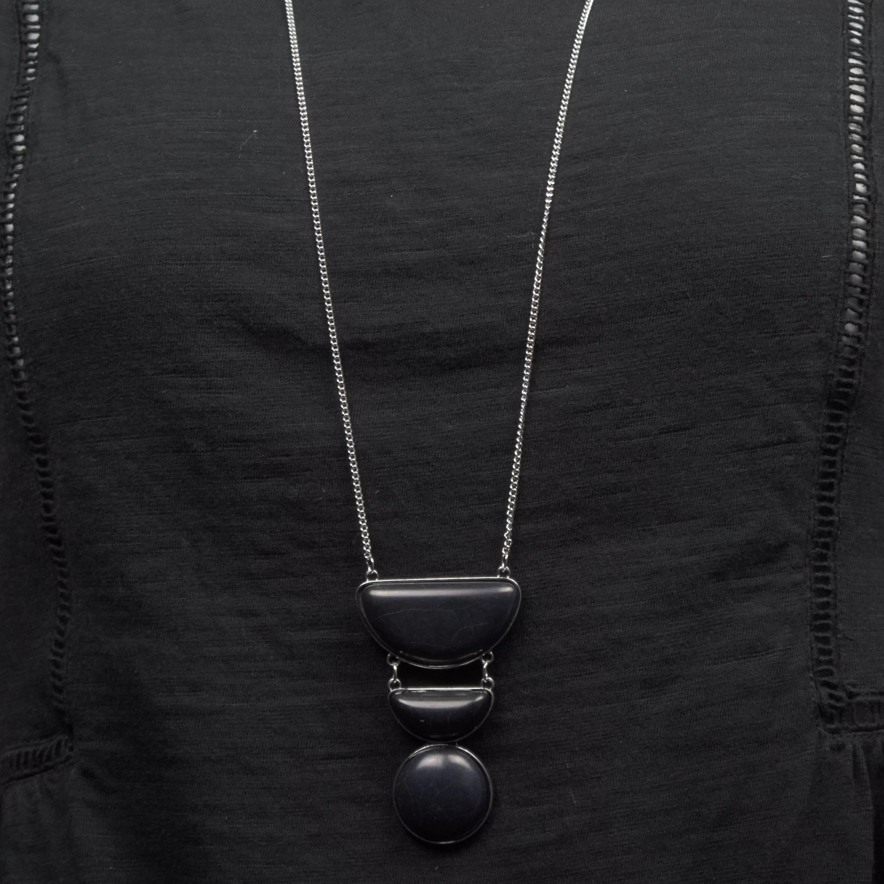 Paparazzi Accessories - Desert Mason #L700 - Black Necklace