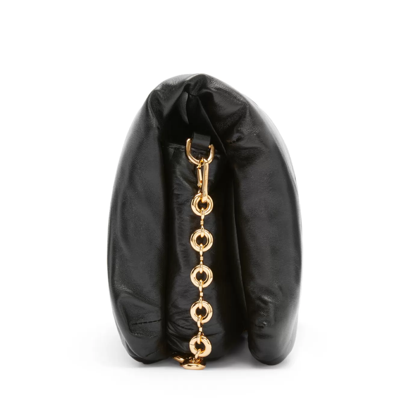 PUFFER GOYA IN SHINY NAPPA LAMBSKIN - BLACK