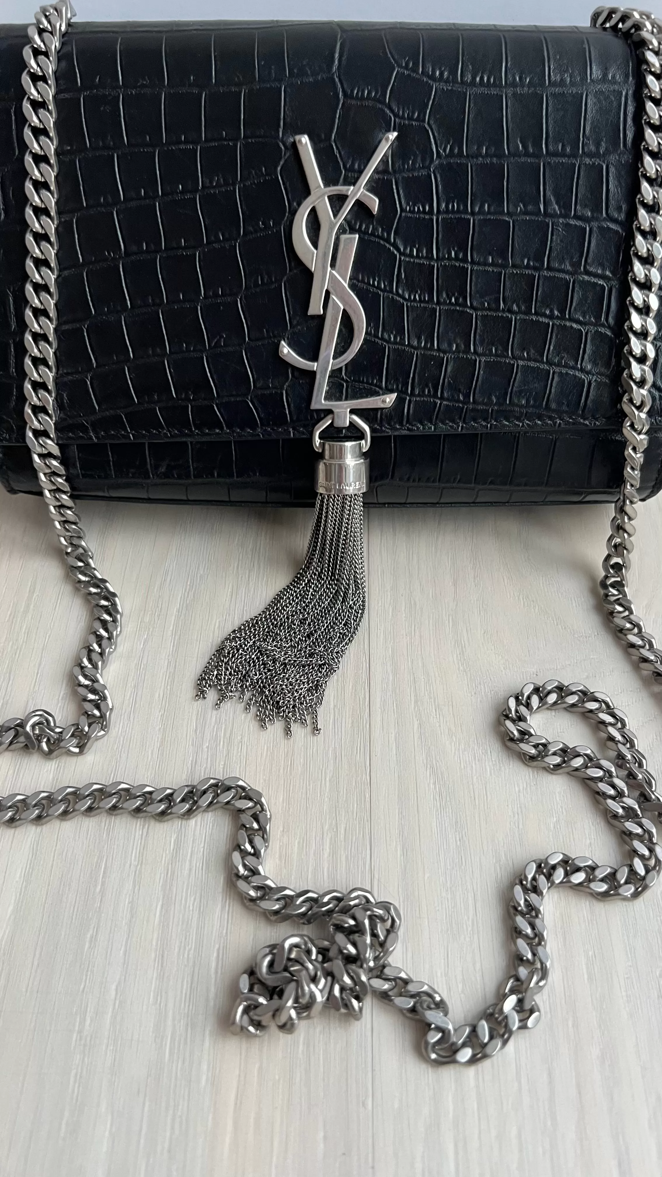 Saint Laurent Kate Tassel Clutch Bag