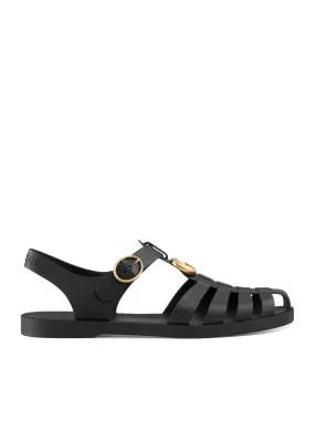 SANDAL WITH RUBBER BUCKLE STRAP