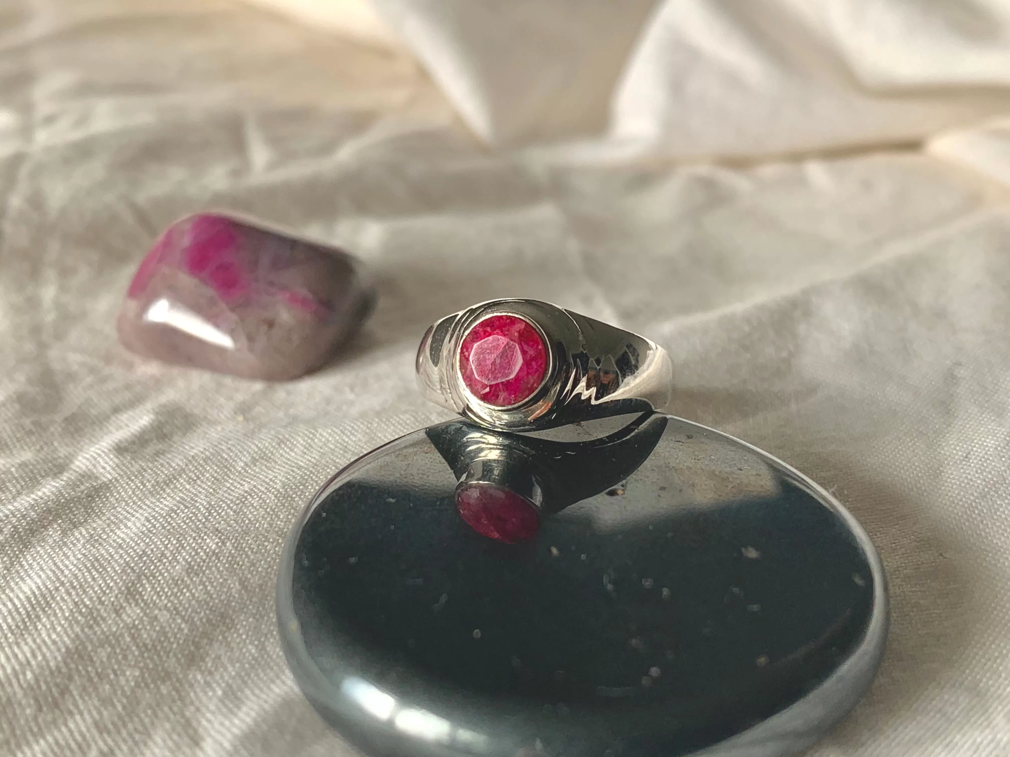 Semi-precious Ruby Lugo Ring