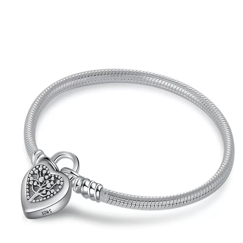 Sterling Silver Round Women Bracelet