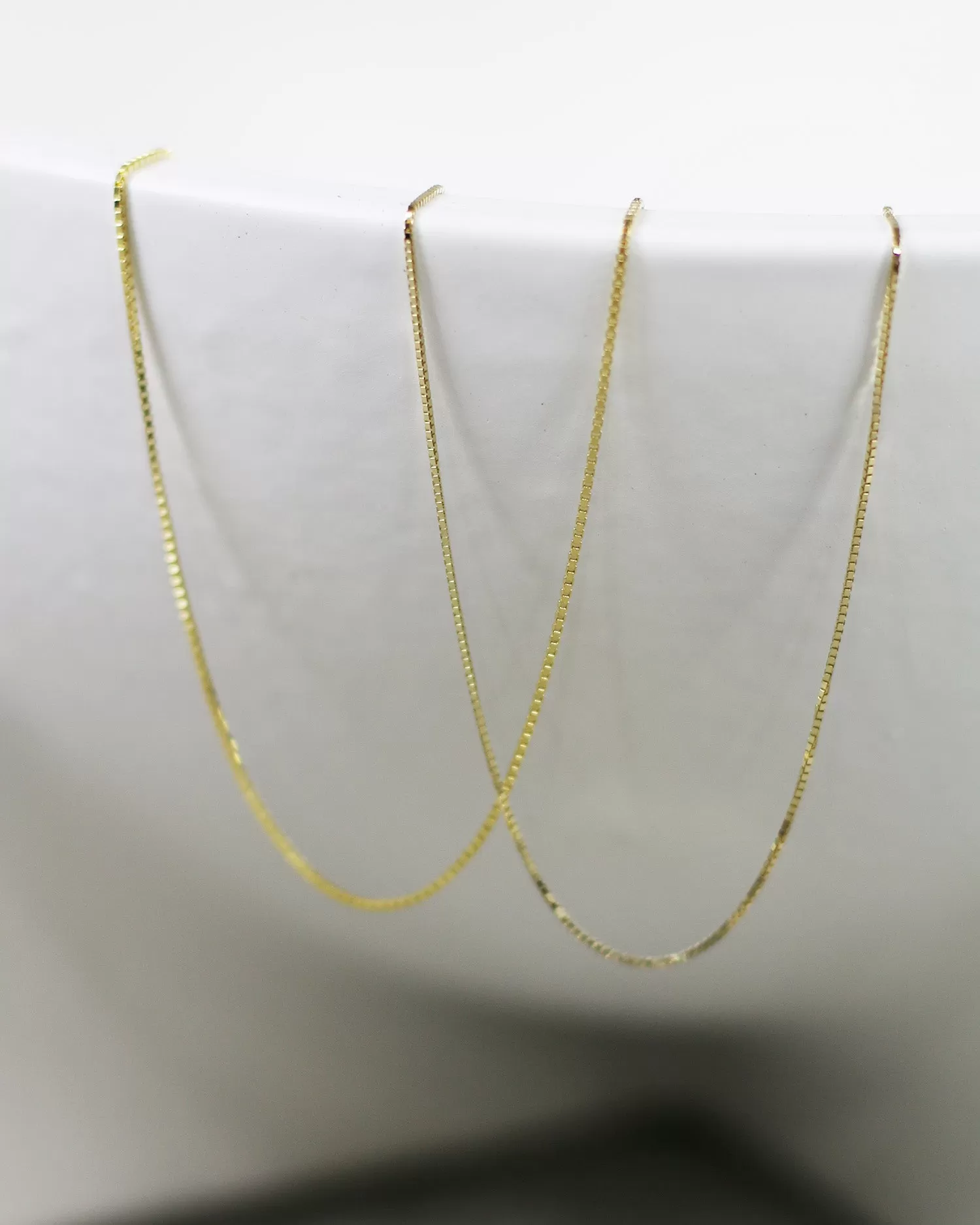 Super Thin Box Chain Necklace