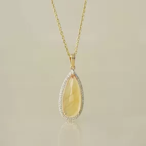 Venus Citrine Pendant Necklace