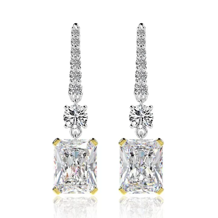 Vintage 3.5 Carat Drop Earrings