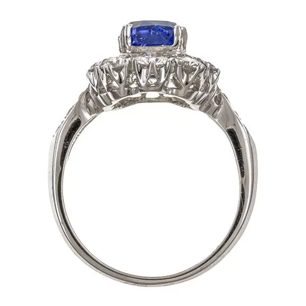 Vintage Sapphire & Diamond Ring, 2.5ct.