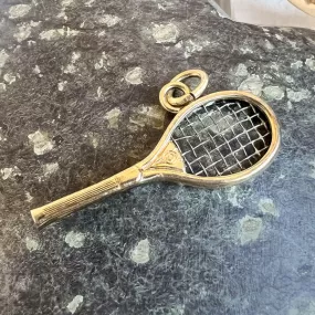 Vintage Tennis Racket Charm