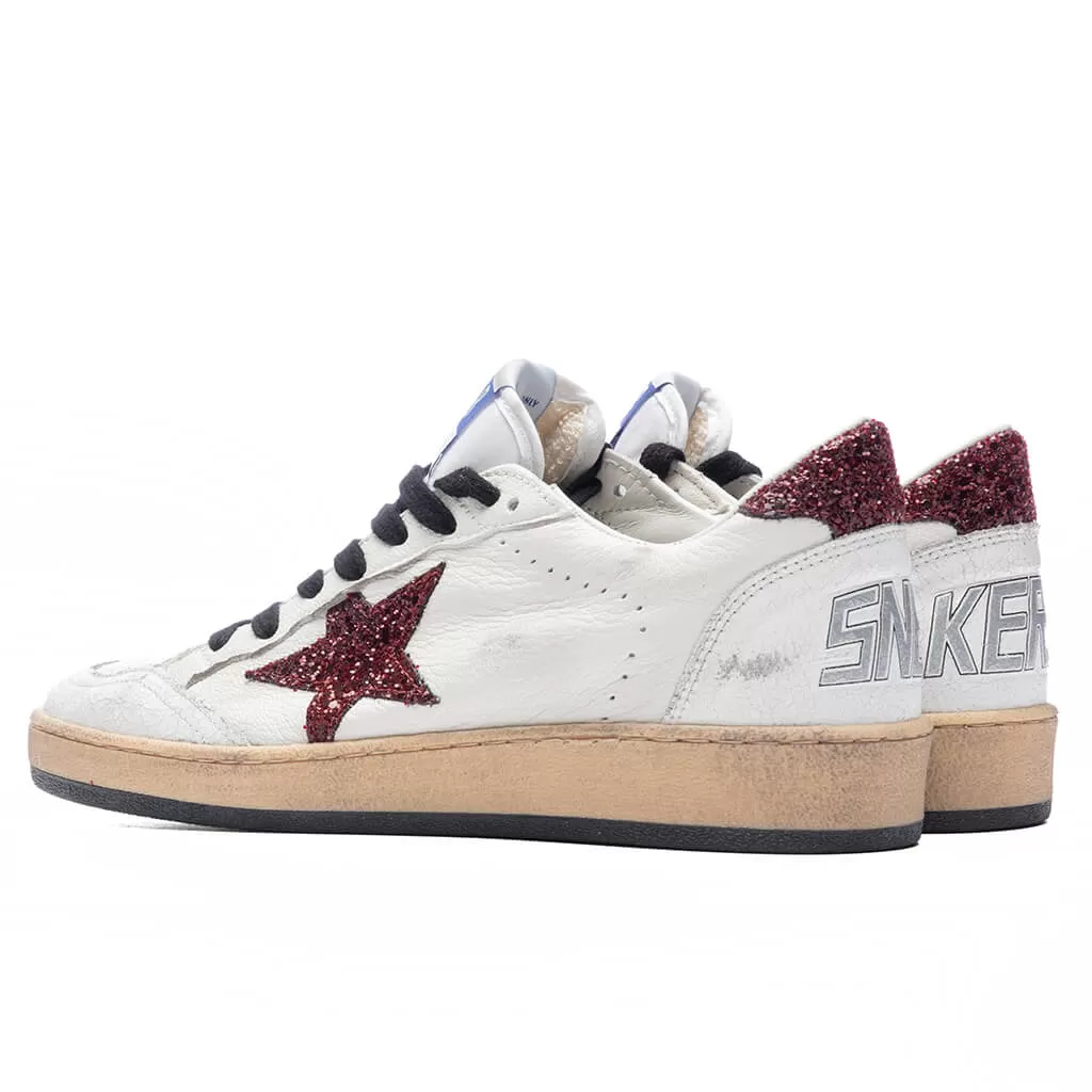 Women's Ball Star - White/Bordeaux