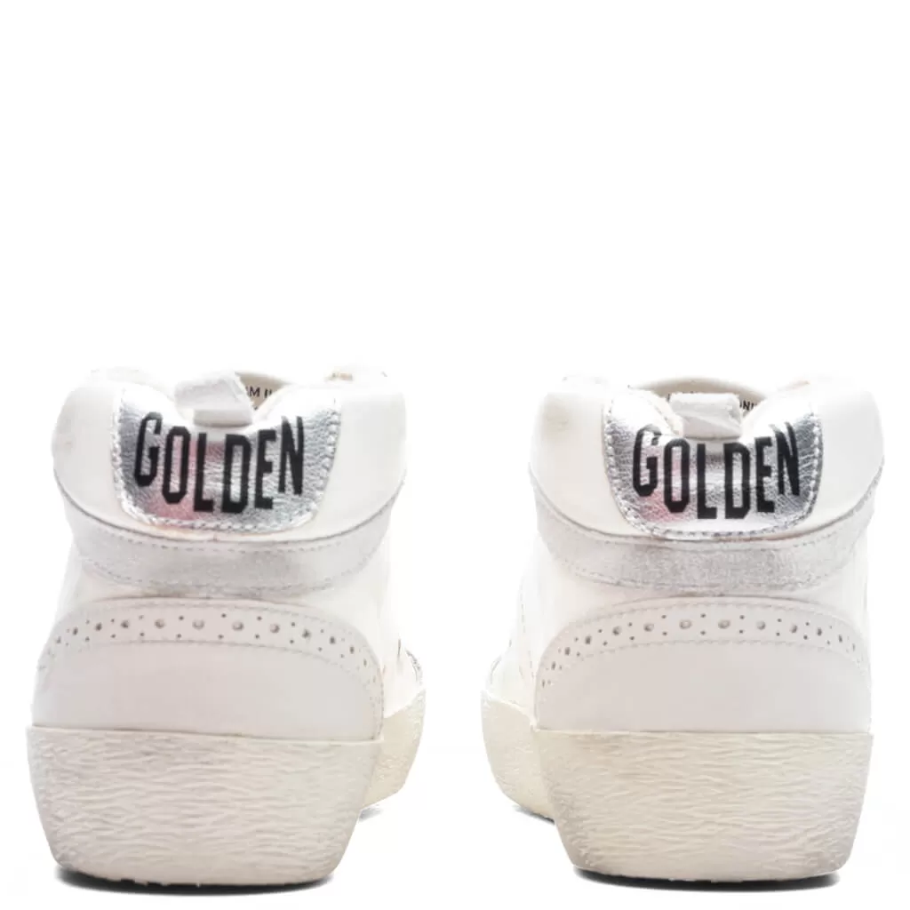 Women's Sneakers Nappa Suede Mid Star - Cream/Milky/Green