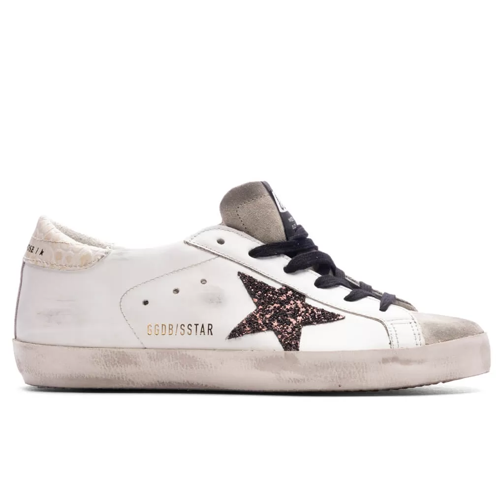 Women's Super-Star Sneakers - White/Taupe/Coffee Brown