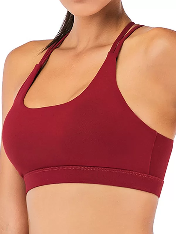 ZASUWA Female Cross Beautify Back Hollow Out Sports Bras